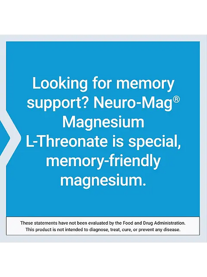 Neuro-Mag Magnesium L-Threonate